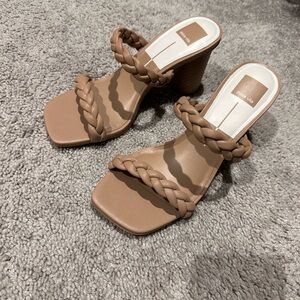 Dolce Vita Tan Braided Heels